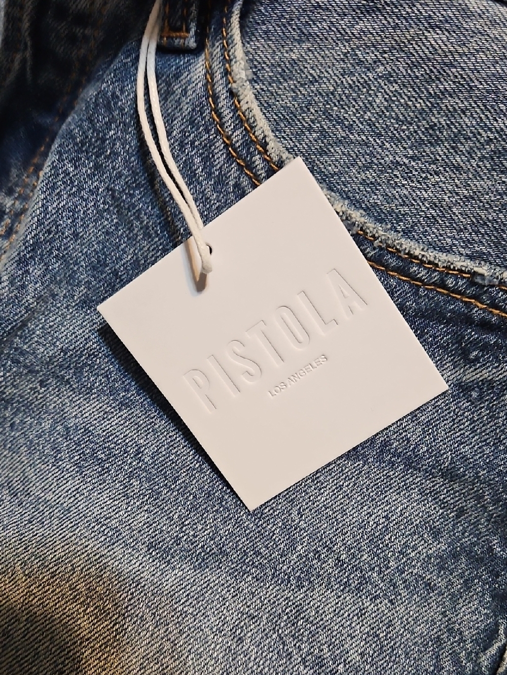 Pistola Nova Relaxed High-Rise Cut Off Denim Shorts -NWT - Picture 10 of 10